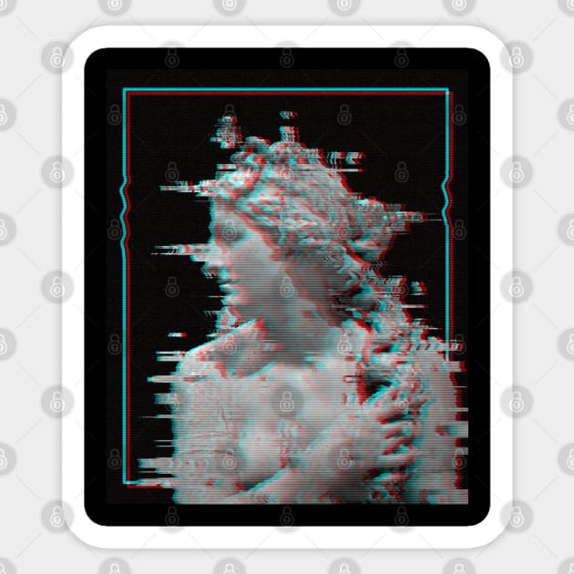 Glitch Statue Sticker by Hmus